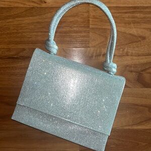 Elegant Rhinestone Sparkling silver Handbag